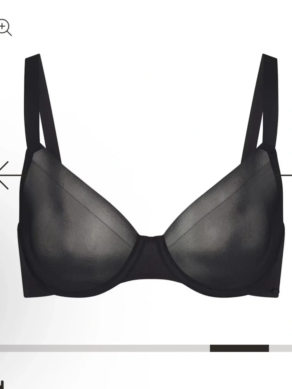 Skims Unlined Demi Bra - Picture 3 of 8